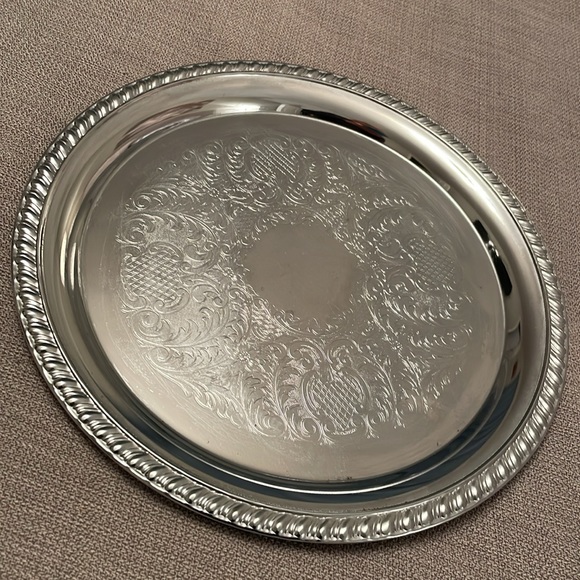 IRVINWARE Made in USA Silver Plated Serving Platter Plate or Tray - Picture 7 of 13